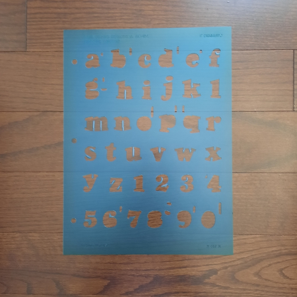 Stencil Set: Alphabet, Numbers, and Shapes - Picture 3 of 16